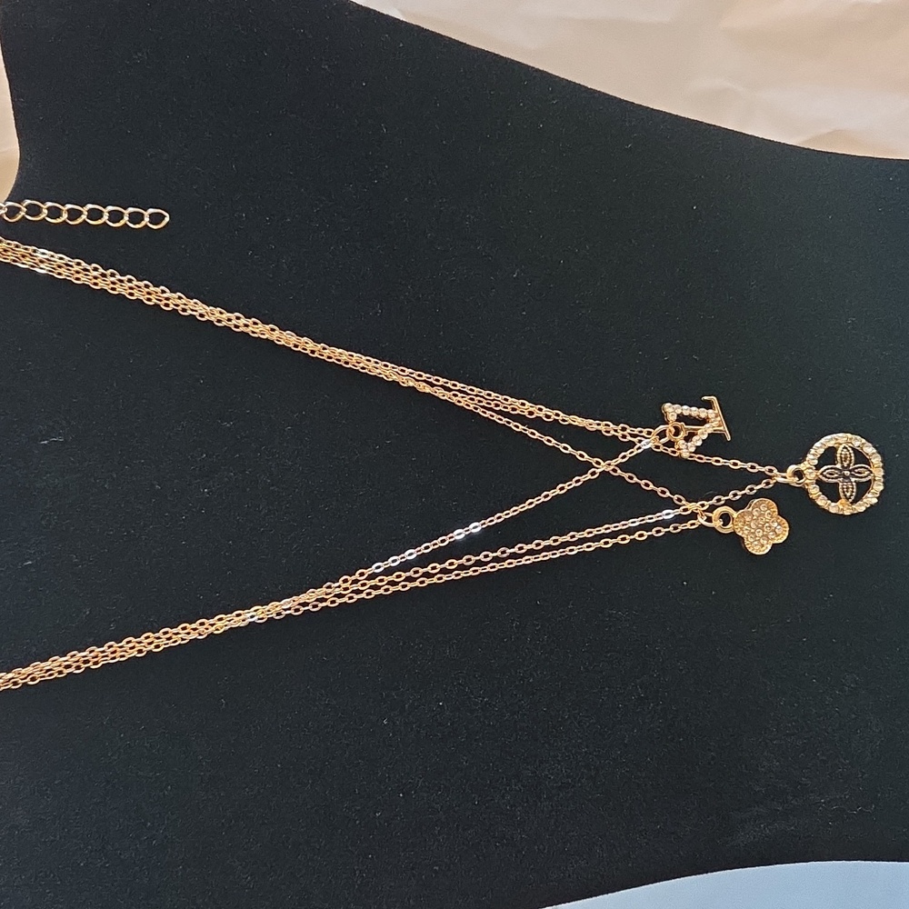 Triple Charm Necklace - Picture 4 of 5
